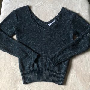 Sparkly V-neck sweater